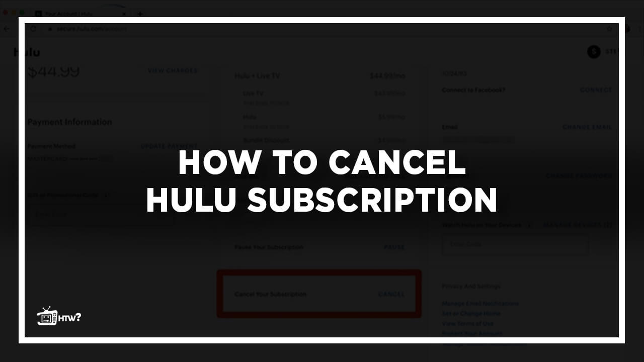 How to cancel Hulu subscription