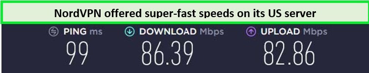 NordVPN Speed Testing Results for My5 in New Zealand