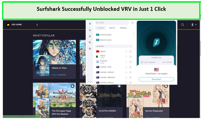 Surfshark - Most Affordable VPN to Watch VRV in New Zealand