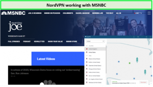 Nordvpn working with MSNBC