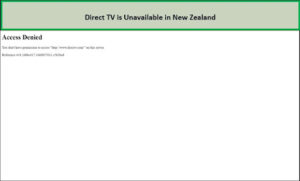 Direct TV unavailable in New Zealand