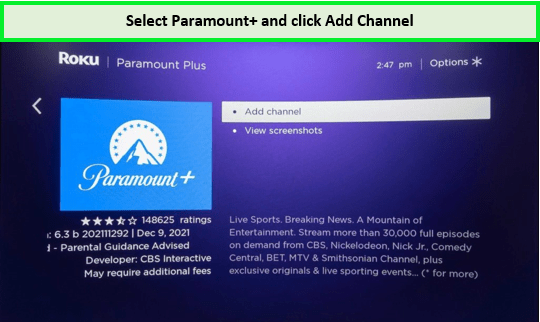 select-paramount-plus-and-add-channel