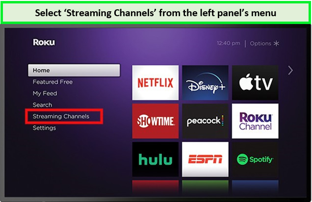 select-streaming-channel