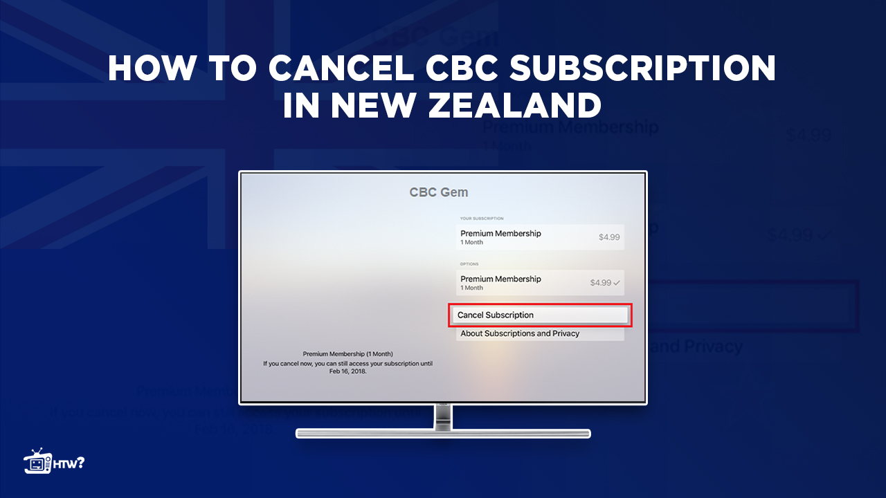 Cancel CBC Subscription in New Zealand