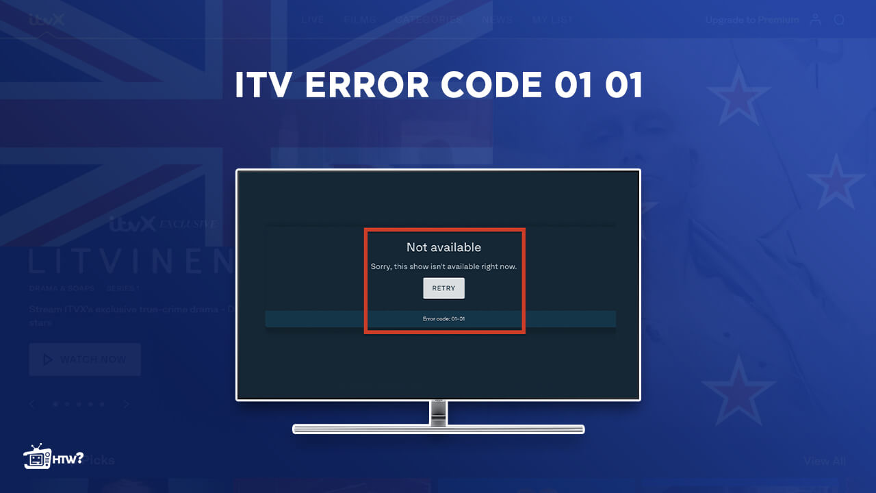How To Fix ITV Error Code 01-01 (Step by step Guide)