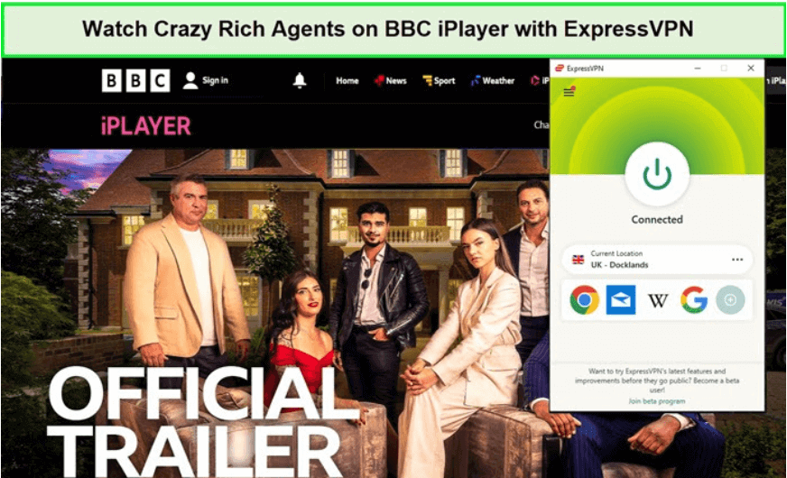 expressVPN-unblocks-crazy-rich-agents-on-BBC-iPlayer