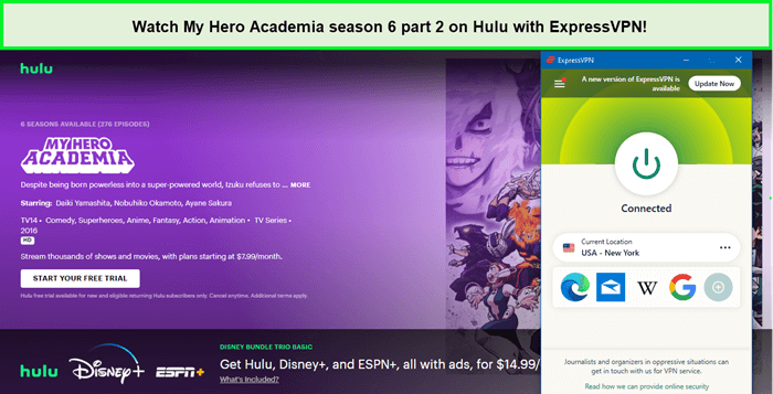 Watch-My-Hero-Academia-season-6-part-2-in-new-zealand-on-Hulu-with-ExpressVPN